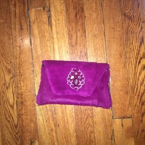 Fuschia clutch
